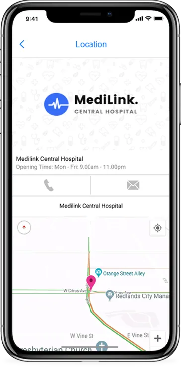 Store Locator app screen